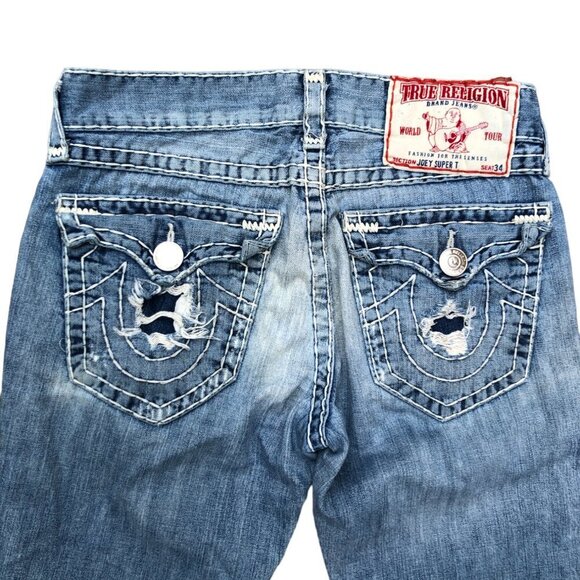 Vintage True Religion Jeans Size 31 BILLY SUPER T Blue - Picture 6 of 7